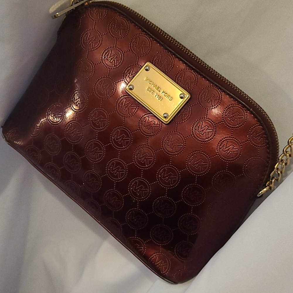 Michael Kors crossbody burgandy red